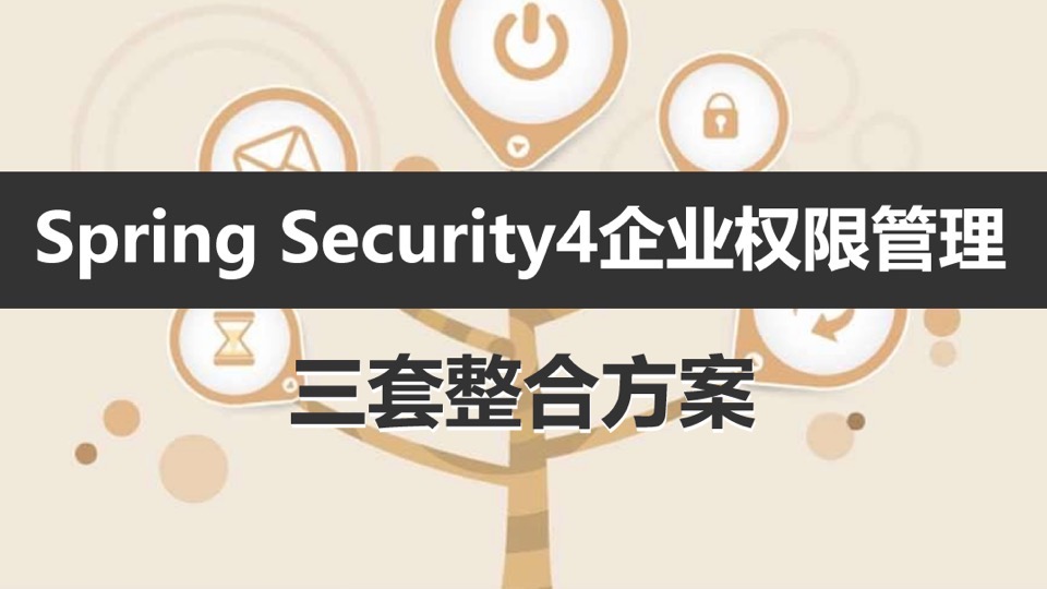 Spring Security4企业权限管理视频-限时优惠