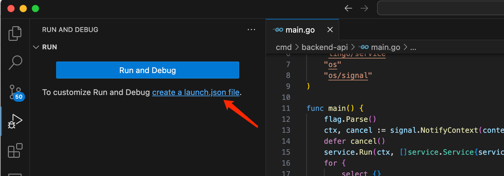 Create Launch.json